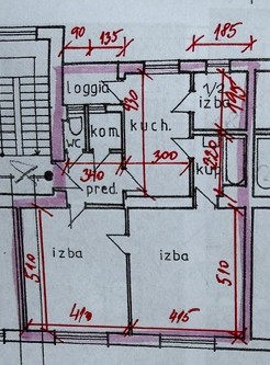 Predaj zaujímavého bytu s loggiou priamo oproti Kuchajdy a nákupného centra VIVO